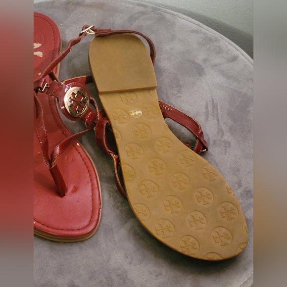 Tory Burch Ali Thong sandal Red size 9.5 - Picture 8 of 10